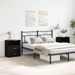 Table de nuit 2 pcs Chêne noir 50 x 32 x 60cm Bois d'ingénierie 581548581548