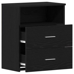 Table de nuit 2 pcs Chêne noir 50 x 32 x 60cm Bois d'ingénierie 581548581548