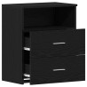 Table de nuit 2 pcs Chêne noir 50 x 32 x 60cm Bois d'ingénierie 581548581548