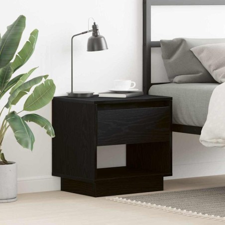 Table de nuit Chêne noir 45 x 34 x 44 cm Bois d'ingénierie 581552581552