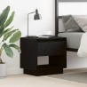 Table de nuit Chêne noir 45 x 34 x 44 cm Bois d'ingénierie 581552581552
