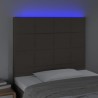Tête de lit à LED Taupe 100x5x118/128 cm Tissu 581553581553