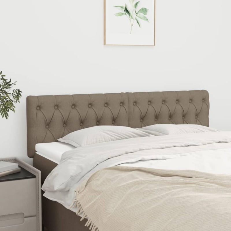 Têtes de lit Taupe 160x7x78/88 cm Tissu 581554581554