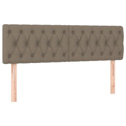 Têtes de lit Taupe 160x7x78/88 cm Tissu 581554581554
