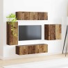 Ensemble de meuble TV mural Montage mural 6 pcs Bois Ancien 581555581555