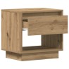 Table de nuit Chêne artisanal 45 x 34 x 44 cm Bois d'ingénierie 581559581559