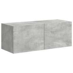 Ensemble de meuble TV mural Montage mural 6 pcs Gris béton 581569581569