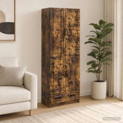 Ensemble de Meubles 2 pcs Chêne fumé Bois d'ingénierie 581570581570