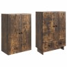Ensemble de Meubles 2 pcs Chêne fumé 66 x 34,5 x 95 cm 581571581571