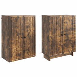 Ensemble de Meubles 2 pcs Chêne fumé 66 x 34,5 x 90 cm 581573581573