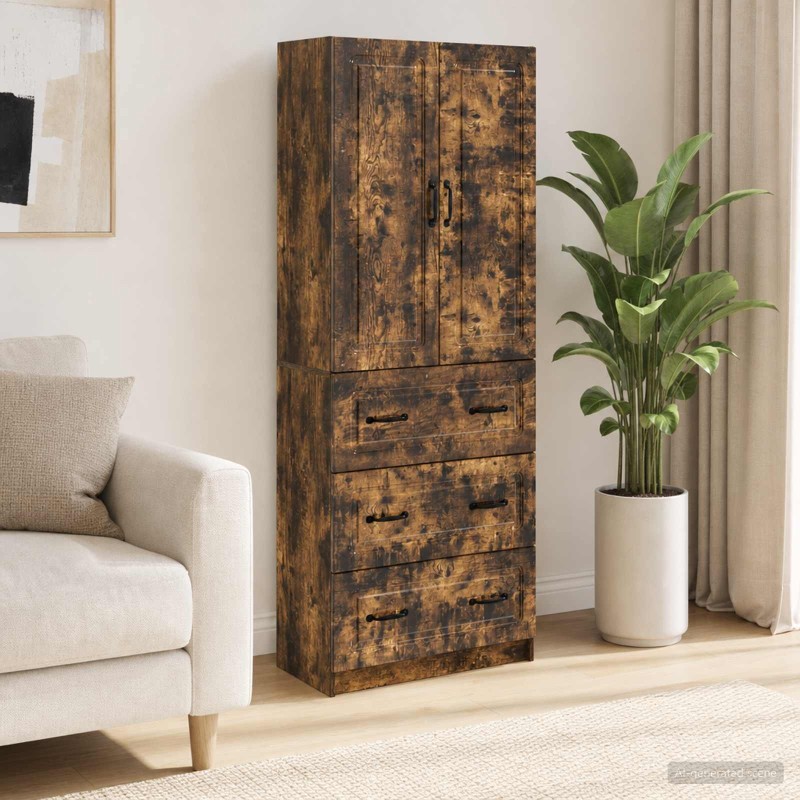 Ensemble de Meubles 2 pcs Chêne fumé 66 x 34,5 x 87 cm 581574581574