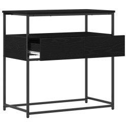 Table console Chêne noir 75 x 40 x 75 cm Bois d'ingénierie 581576581576