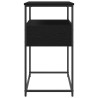 Table console Chêne noir 75 x 40 x 75 cm Bois d'ingénierie 581576581576