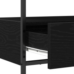 Table console Chêne noir 75 x 40 x 75 cm Bois d'ingénierie 581576581576
