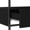 Table console Chêne noir 75 x 40 x 75 cm Bois d'ingénierie 581576581576
