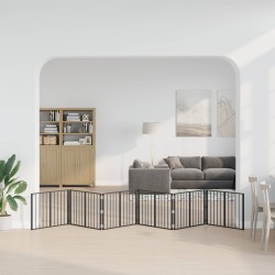 Porte pour chien 6 pcs Noir 80 x 60 cm Acier galvanisé 581577581577