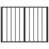 Porte pour chien 6 pcs Noir 80 x 60 cm Acier galvanisé 581577581577