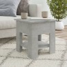 Table basse gris béton 40x40x42 cm bois d'ingénierie 581578581578