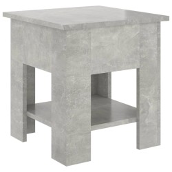 Table basse gris béton 40x40x42 cm bois d'ingénierie 581578581578