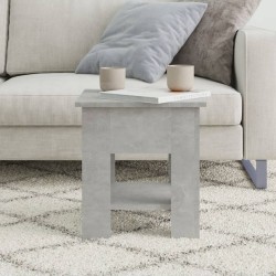 Table basse gris béton 40x40x42 cm bois d'ingénierie 581578581578