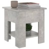 Table basse gris béton 40x40x42 cm bois d'ingénierie 581578581578