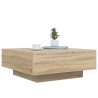 Table basse chêne sonoma 80x80x31 cm bois d'ingénierie 581579581579