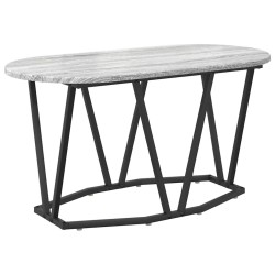 Table basse Gris 80 x 40 x 40.5 cm Bois d'ingénierie et métal 581580581580