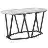 Table basse Gris 80 x 40 x 40.5 cm Bois d'ingénierie et métal 581580581580