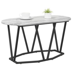 Table basse Gris 80 x 40 x 40.5 cm Bois d'ingénierie et métal 581580581580
