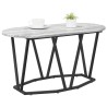 Table basse Gris 80 x 40 x 40.5 cm Bois d'ingénierie et métal 581580581580