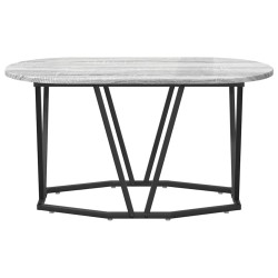 Table basse Gris 80 x 40 x 40.5 cm Bois d'ingénierie et métal 581580581580