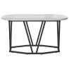 Table basse Gris 80 x 40 x 40.5 cm Bois d'ingénierie et métal 581580581580