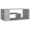 Table basse gris béton 100x50x40 cm bois d'ingénierie 581581581581