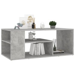 Table basse gris béton 100x50x40 cm bois d'ingénierie 581581581581