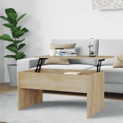 Table basse chêne sonoma 80x50,5x41,5 cm bois d'ingénierie 581582581582