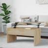 Table basse chêne sonoma 80x50,5x41,5 cm bois d'ingénierie 581582581582