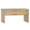 Table basse chêne sonoma 80x50,5x41,5 cm bois d'ingénierie 581582581582
