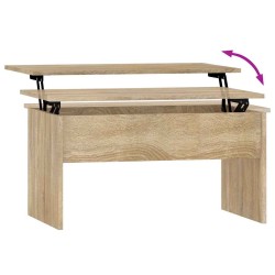 Table basse chêne sonoma 80x50,5x41,5 cm bois d'ingénierie 581582581582