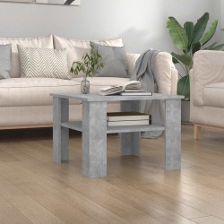 Table basse Gris béton 60x60x42 cm Bois d’ingénierie 581583581583