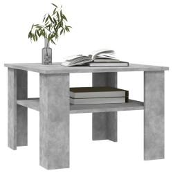 Table basse Gris béton 60x60x42 cm Bois d’ingénierie 581583581583