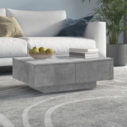 Table basse Gris béton 90x60x31 cm Aggloméré 581584581584
