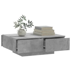 Table basse Gris béton 90x60x31 cm Aggloméré 581584581584