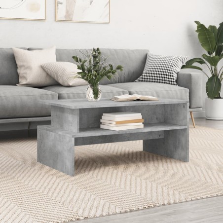 Table basse gris béton 90x55x42,5 cm bois d'ingénierie 581585581585