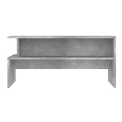 Table basse gris béton 90x55x42,5 cm bois d'ingénierie 581585581585