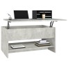 Table basse Gris béton 80x50x40 cm Bois d'ingénierie 581586581586