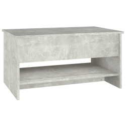 Table basse Gris béton 80x50x40 cm Bois d'ingénierie 581586581586