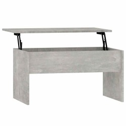 Table basse gris béton 80x50,5x41,5 cm bois d'ingénierie 581588581588