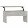 Table basse gris béton 80x50,5x41,5 cm bois d'ingénierie 581588581588