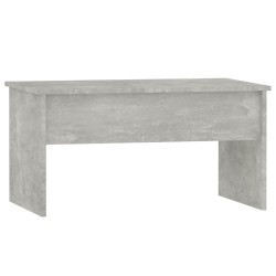 Table basse gris béton 80x50,5x41,5 cm bois d'ingénierie 581588581588