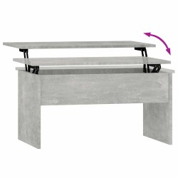 Table basse gris béton 80x50,5x41,5 cm bois d'ingénierie 581588581588